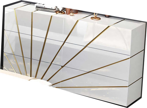 Oro - Double Dresser 6 Drawers - White Franco Spain