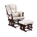 Upholstered Glider Chair With Ottoman Home Essentials