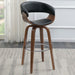 Swivel Bar Stool Elegant Design With Upholstery - Walnut Furniture Max