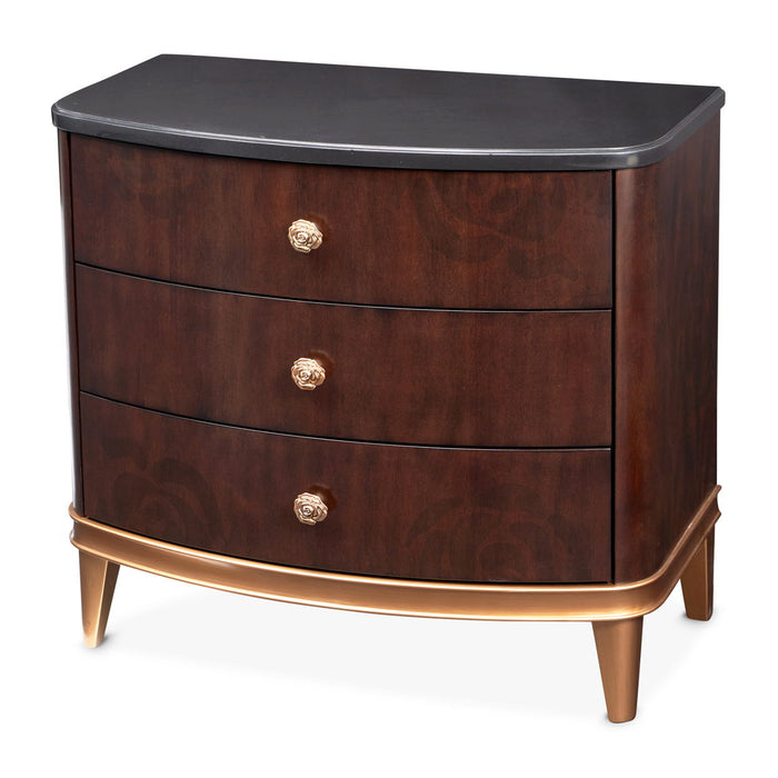 Camellia Field - Nightstand - Dark Brown