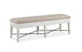 Heron Cove - Bench With Upholstered Seat - Chalk White Magnussen Furniture