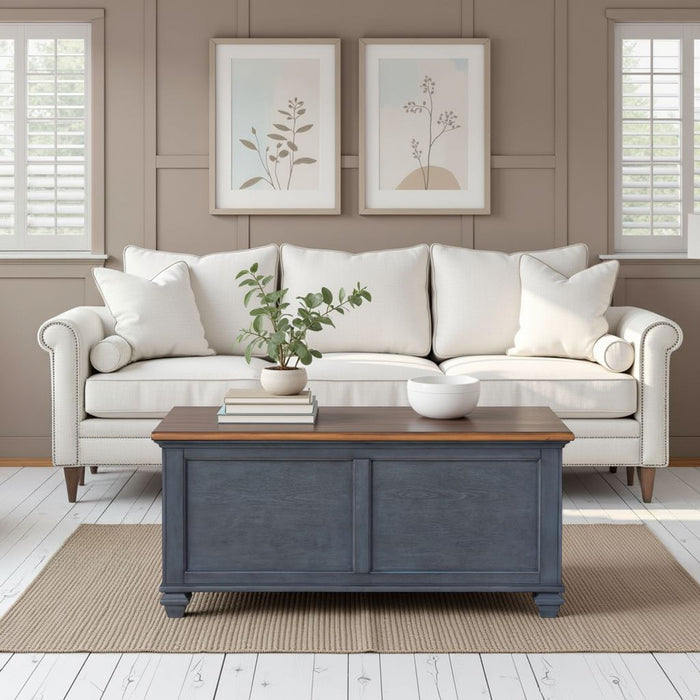 Lift-Top Coffee Table - Blue Home Essentials