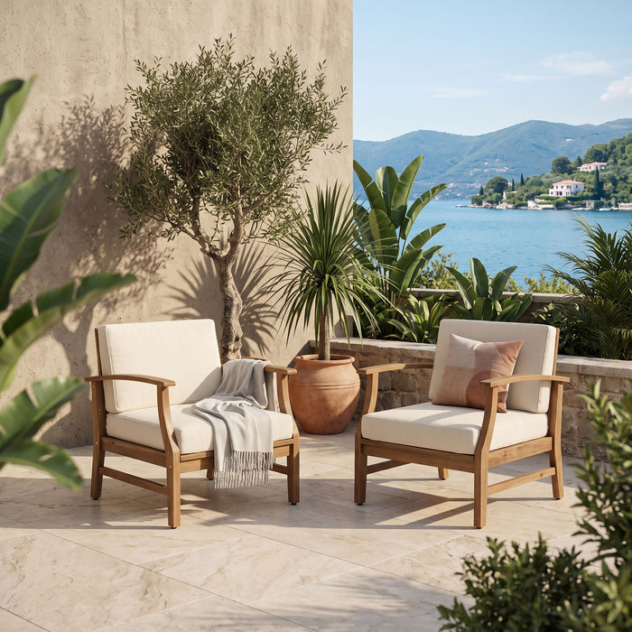 Perla - Contemporary Club Chair With Water Resistant Cushionі Noble House