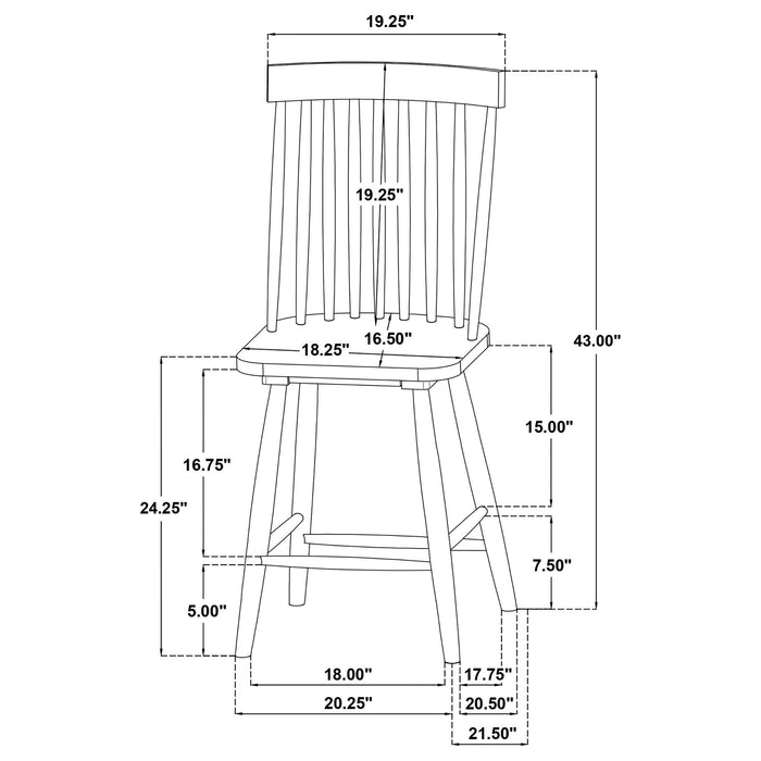 Waverly - Counter Height Dining Side Chair (Set of 2) Furniture Max