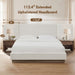 Muse - Queen Upholstered Platform Bed Frame - Ivory / Light Gray / Camel Oak House & Home Furniture