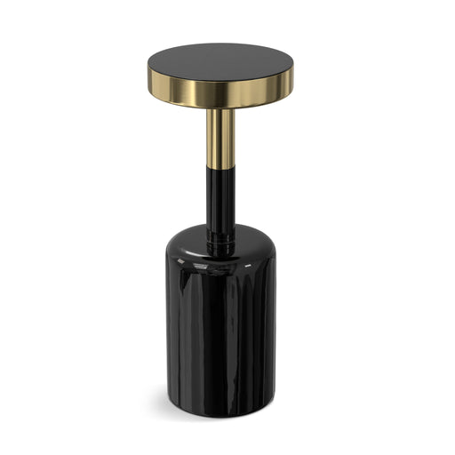 Frannie - Side Table - Gold / Black Simpli-Home