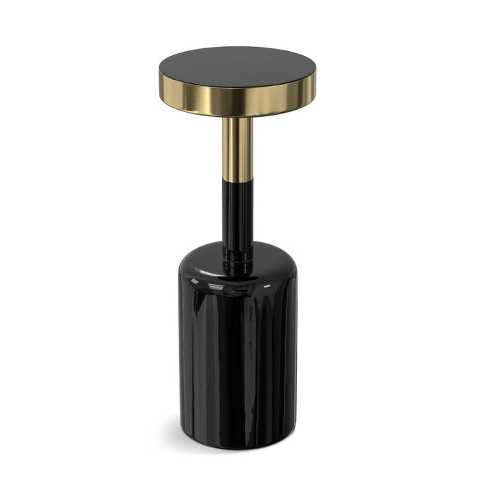 Frannie - Side Table - Gold / Black Simpli-Home