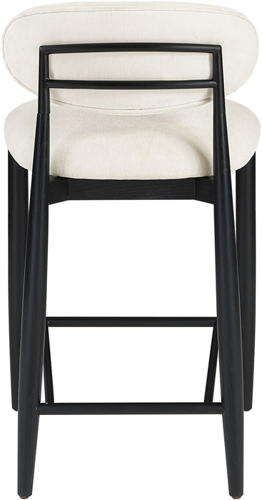 Riccio - Stool - Black Frame Meridian Furniture
