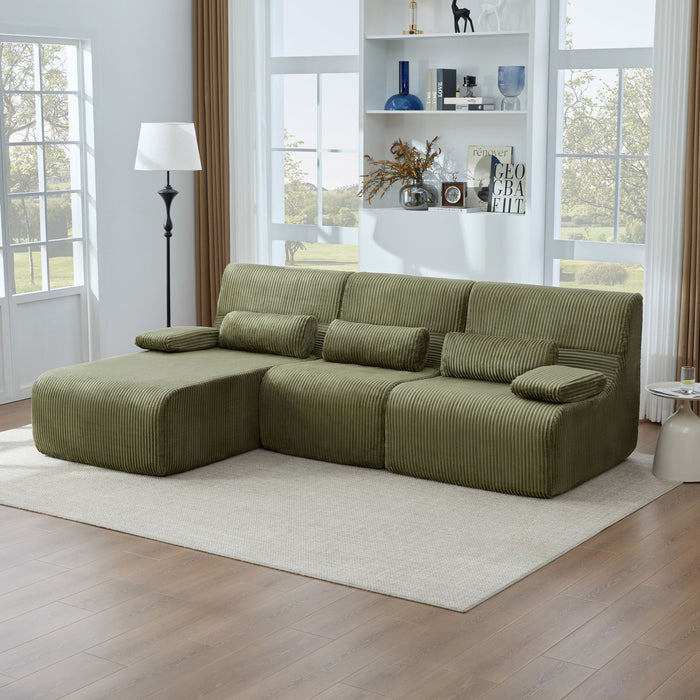 Oversized Sectional Sofa, Living Room Seating With Modular Design Hearth and Haven
