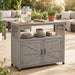 Patio Bar Table Set With Storage Home Essentials