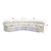 Lacrosse - Power Reclining Sectional Sofa & Bluetooth Speakers, LED Lights, Console Storage, Cup Holders And USB Charging - Beige Matrix Furniture Group