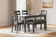 Bridson - RECT DRM Table Set (Set of 6) - Gray Signature Design by Ashley®
