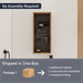 Wall Mounted Storage Cabinet With 4 Diy Accessories - Imitative Oak Home Essentials