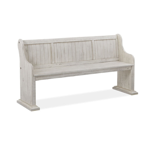Bronwyn - Bench With Back - Alabaster Magnussen Furniture