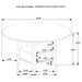 Fulton - Round Dining Table With Drawer - Dark Brown Furniture Max