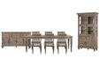 Lancaster - 9 Piece Extendable Rectangular Dining Table Set Magnussen Furniture