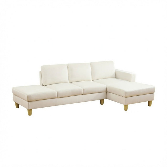 L - Shaped Sectional Sofa With Chaise & Ottoman Home Essentials