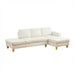 L - Shaped Sectional Sofa With Chaise & Ottoman Home Essentials