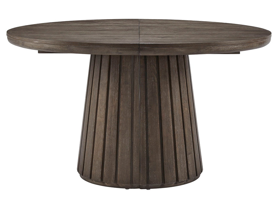 Kavanaugh - Round Dining Table - Dark Brown Magnussen Furniture