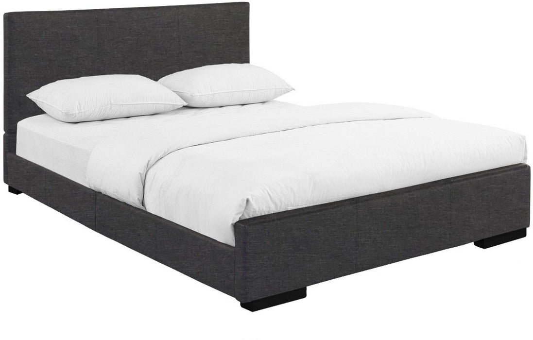 Upholstered Queen Platform Bed - Gray