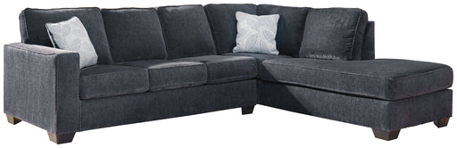 Altari - Right Arm Facing Corner Chaise With Sleeper 2 Pc Sectional - Slate Signature Design by Ashley®
