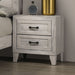 Nightstand, Bedside Table - White Washed Home Essentials
