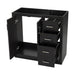 Retro Style Bathroom Vanity, 3 Drawers & Soft Closing Doors Hearth and Haven