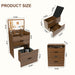 Vanity Desk With Lighted Mirror & Stool Home Essentials