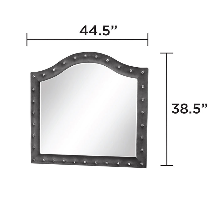 Sophia - Tufted Mirror - Gray Matrix Furniture Group