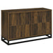 Thurston - 4 Door Accent Cabinet Carved Doors - Dark Brown Furniture Max