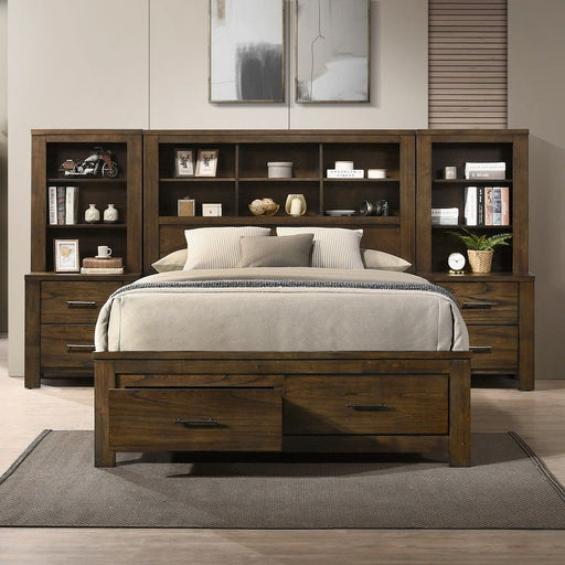 Merrilee II - Queen Bed With Storage - Oak ACME