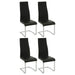 High Back Side Chairs Dining Chairs With Padded Upholstery (Set of 4) Furniture Max