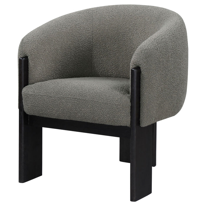 Maciel - Upholstered Barrel Back Accent Chair - Mushroom Furniture Max