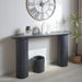 Fluted Cylinder Console Table - Black Home Essentials