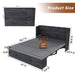 Full Murphy Bed With Storage Drawers, Charging Station, Foldable Panels, And Silent Swivel Wheels Home Essentials