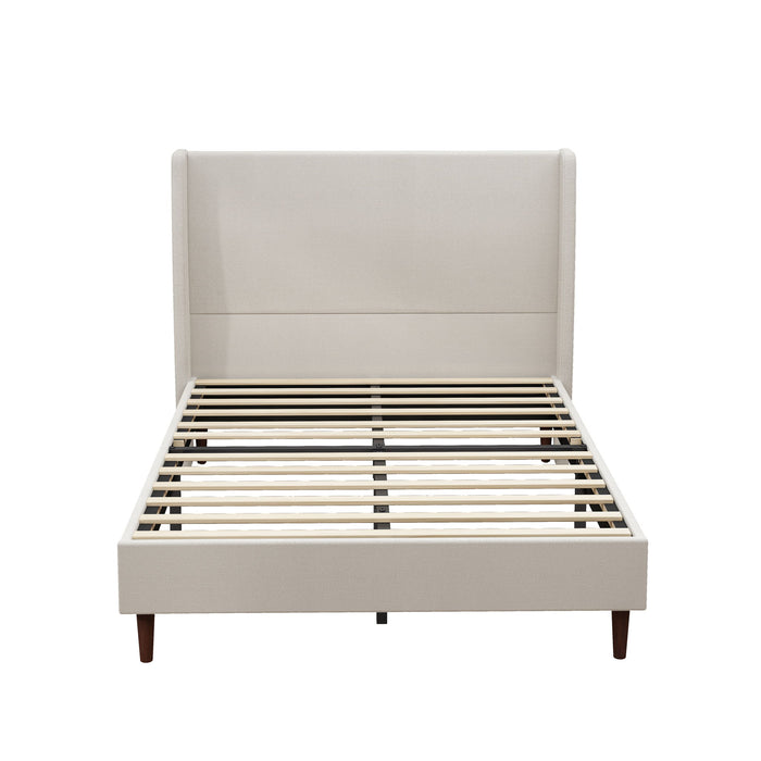 Upholstered Bed & High Headboard Design Home Essentials