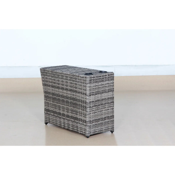 Shick Outdoor Side Table - Gray Mix LSI Patio Furniture