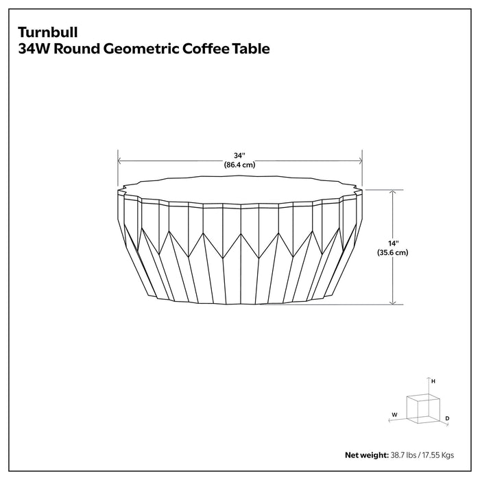 Turnbull - Coffee Table - Walnut Simpli-Home