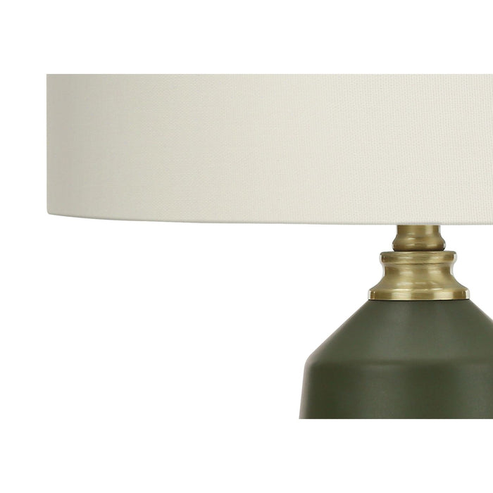 Lighting, Table Lamp, Green Ceramic, Contemporary - Green 8th Street