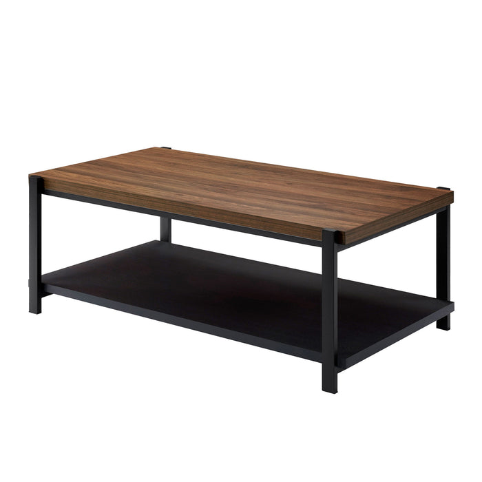 Linea - 3 Piece Occasional Set (1 Coffee & 2 End Tables) - Black / Brown New Classic