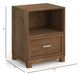 Laurel Ridge - Drawer Nightstand - Brown Magnussen Furniture