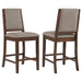 Allen - Upholstered Counter Chair (Set of 2) - Oak Furniture Max