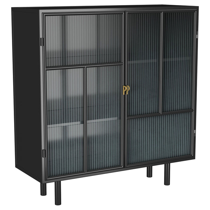 Dalia - 2-Door Accent Storage Cabinet With Shelving - Black