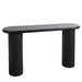 Fluted Cylinder Console Table - Black Home Essentials