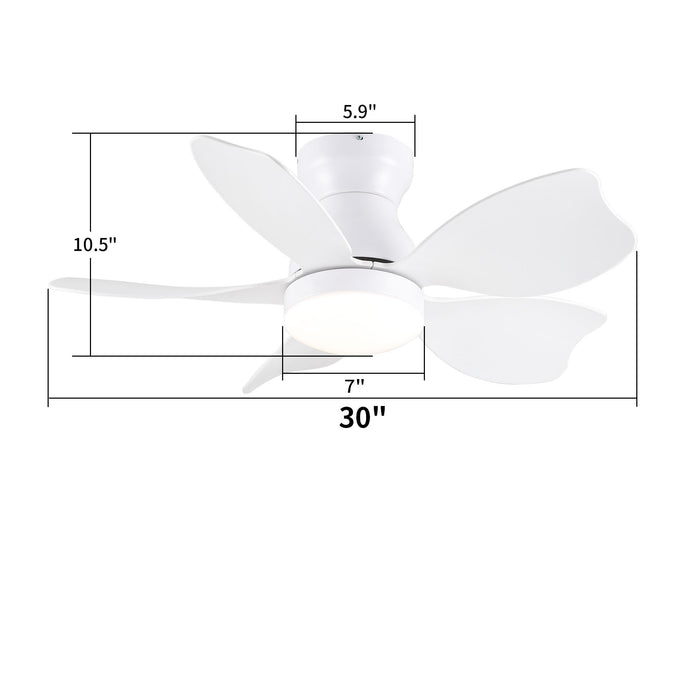 Low Profile Flush Mount Ceiling Fan With Light Daily Nest