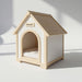 Indoor Dog House With Cushion Pet House For Small Dogs & Cats - Creamy White / Light Yellow Daily Nest