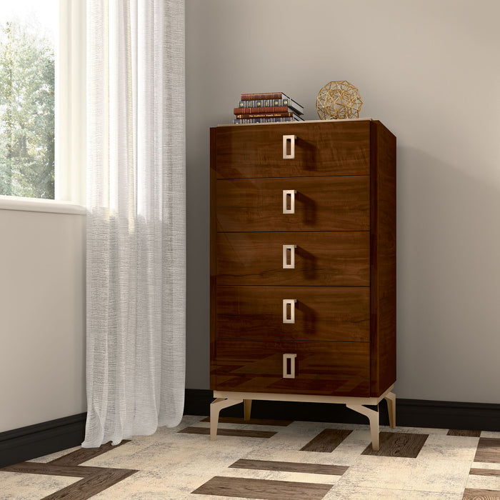 Eva - Chest - Dark Brown Status Italy
