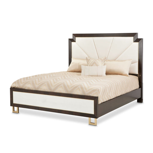 Belmont Place - Upholstered Bed - Espresso Michael Amini