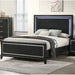 Modern Bed With Built In LED Light Home Essentials
