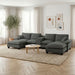 Modular Cloud Couch Sofa With Cup Holders & Storage, USB Port Home Essentials